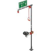 Douche combin&eacute;e avec cuvette ouverte en acier inoxydable et entr&eacute;e sup&eacute;rieure, Socle Distribution Élite MP