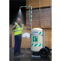 Mobile Self-Contained Emergency Safety Shower with Eye & Face Wash, 30 gal. Capacity, Meets None Distribution Élite MP
