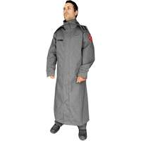 Manteau ignifuge de 52' avec capuchon fixe CoreMAX, Petit, Gris Distribution Élite MP