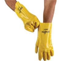 Gants &agrave; fini rugueux et r&eacute;sistants aux produits chimiques, Taille 9, 12" lo, PVC, Doublure en Interlock, 47-mil Distribution Élite MP