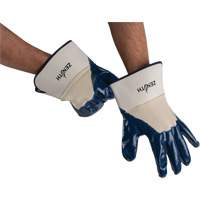 Gants &agrave; poignet de s&eacute;curit&eacute; de poids lourd, 11/2T-Grand, R&ecirc;vetement Nitrile, Enveloppe en Coton Distribution Élite MP