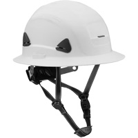 Casque Fibre Metal de style escalade avec bordure compl&egrave;te, R&eacute;pond aux normes CSA type 2, Suspension Rochet, Non ventil&eacute; Distribution Élite MP
