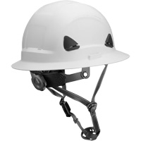 Casque Fibre Metal de style escalade avec bordure compl&egrave;te, R&eacute;pond aux normes CSA type 2, Suspension Rochet, Non ventil&eacute; Distribution Élite MP