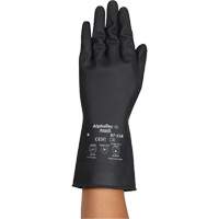 Gants r&eacute;sistants aux produits chimiques AlphaTec 87-118, Taille Petit/7, 12,6" lo, Latex de caoutchouc, Doublure en Coton, 31-mil Distribution Élite MP