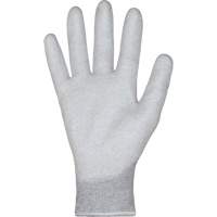 Gants blancs KnitActiv dissipatifs &eacute;lectrostatiques et peu pelucheux, 5, R&ecirc;vetement Polyur&eacute;thane, Calibre 13, Enveloppe en Nylon/Coton Distribution Élite MP