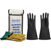 Class 2 Rubber Electrical Glove Kit, 9, 14" L, 37 cal/cm², NFPA 70E Distribution Élite MP