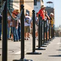 Chaîne de barri&egrave;re en plastique, Vert Distribution Élite MP