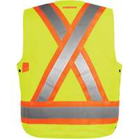 High-Visibility Surveyor's Vest, High Visibility Orange, Small, Polyester Distribution Élite MP