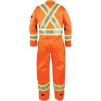 High-Visibility Fire-Resistant Coveralls, Size Small, Orange Distribution Élite MP