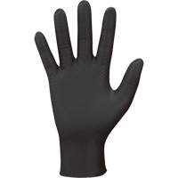 Gants jetables 709B PyraGrip, 7/Petit, Nitrile, 8 mils, Sans poudre, Noir Distribution Élite MP