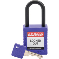 Velocity Safety Lockout Padlock, Purple, Keyed Different, Nylon, 1-1/2" Width Distribution Élite MP