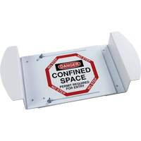 "Danger Confined Space Permit Required For Entry" Manhole Sign, 21" x 30", Polystyrene, English Distribution Élite MP