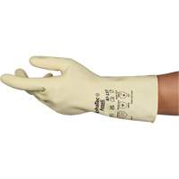 Gants naturels et l&eacute;gers AlphaTec 87-137, Taille 7, 11,8" lo, Latex de caoutchouc, 16 mils Distribution Élite MP