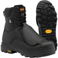 Bottes de travail Vulcan avec protecteur m&eacute;tatarsien &agrave; l'ext&eacute;rieur, Cuir, Taille 5, Imperm&eacute;able Distribution Élite MP