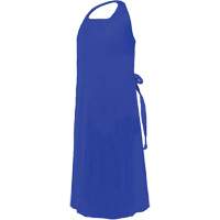 CoverMe Apron with Die-Cut Neck, Polyurethane, 45" L x 35" W, Blue Distribution Élite MP