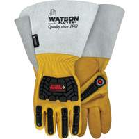 Storm Trooper Water-Resistant Gloves, Small, Cowhide Palm, Gauntlet Cuff Distribution Élite MP