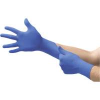 MICROFLEX N21 Disposable Gloves, 6.5/7/Small, Nitrile, 4.7-mil/5.5-mil, Powder-Free, Cobalt, Class 2 Distribution Élite MP