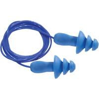SEALTEC TipGrip Blue 100% Metal Detectable Reusable Earplugs, Corded, One-Size, Bulk - Box, 26 dB NRR dB Distribution Élite MP