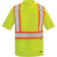 T-shirt de s&eacute;curit&eacute; doubl&eacute; de bambou Viking, Polyester, 2T-Grand, Jaune lime haute visibilit&eacute; Distribution Élite MP