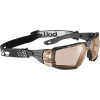 RUSH+ 2.0 XP M/L Safety Glasses with Black & Grey Frame, Copper Lens, Anti-Fog/Anti-Scratch, ANSI Z87+ Distribution Élite MP