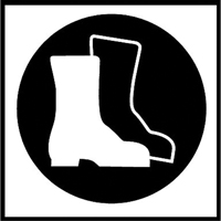 &eacute;tiquettes avec pictogramme Right to Know - Bottes, Vinyle, Feuille, 5/8" lo x 3/4" la Distribution Élite MP