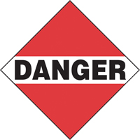 Danger Mixed Load TDG Placard, Adhesive Vinyl Distribution Élite MP