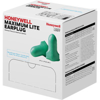 Bouchons d'oreilles en mousse &agrave; basse pression Maximum Lite de Howard Leight, Vrac - Boîte Distribution Élite MP