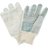 Gants de travail d'usage standard, Grand, Paume en Cuir de vache refendu Distribution Élite MP