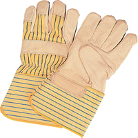 Standard-Duty Dry-Palm Fitters Gloves, Large, Grain Cowhide Palm, Cotton Inner Lining Distribution Élite MP