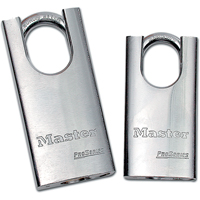 Shrouded Padlock, Keyed Different, Hardened Steel, 1-3/4" Width Distribution Élite MP