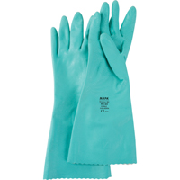 Gants &agrave; prise emboss&eacute;e &agrave; motif en Z StanSolv, Taille Petit/7, 14" lo, Nitrile, Doublure en Interlock, 11 mils Distribution Élite MP