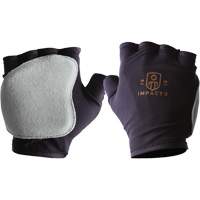 Anti-Impact Fingerless Right-Hand Glove, X-Small, Split Leather Palm, Slip-On Cuff Distribution Élite MP