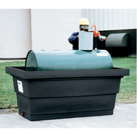 Poly-Tank&reg; Containment Unit 275 With Drain, 82.3" L x 45" W x 35.3" H, 275 US gal. Capacity Distribution Élite MP
