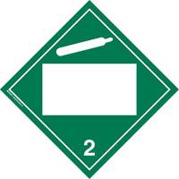 Non-Toxic Gas TDG Placard, Plastic Distribution Élite MP