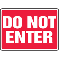 "Do Not Enter" Sign, 10" x 14", Aluminum, English Distribution Élite MP