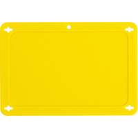 &eacute;tiquette vierge pour vanne, Plastique, 4-3/4" la x 3-1/4" h Distribution Élite MP