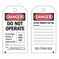 &eacute;tiquettes  Do Not Operate  autoplastifiantes, Polyester, 3" la x 5-3/4" h, Anglais Distribution Élite MP