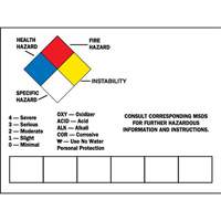 Blank Write-On Container Label, Vinyl, Sheet, 10" L x 7" W Distribution Élite MP
