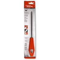 Lime pointue tr&egrave;s mince avec poign&eacute;e rouge, Triangle, 6", Simple Distribution Élite MP