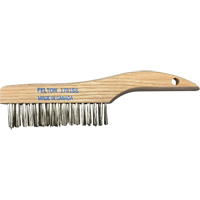 Brosses de nettoyage &agrave; manche en patin, Acier inoxydable, 4 x 16 rangs de fils, Longueur 10" Distribution Élite MP
