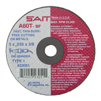 Cut-Off Wheel (A36T), 3" x 0.035", 3/8" Arbor, Type 1, Aluminum Oxide, 25000 RPM Distribution Élite MP