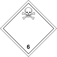TDG Shipping Labels, Class 6.1, Toxic Substances, Paper Distribution Élite MP