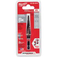 Foret &eacute;tag&eacute; #1 Shockwave Impact Duty, 1/2" - 1-1/8", Incr&eacute;ments de 1/32", Titane Distribution Élite MP