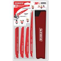 Jeu de lames de scie alternative pour d&eacute;molition du m&eacute;tal et du bois avec clous Distribution Élite MP