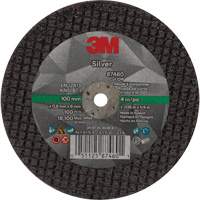Silver Cut-Off Wheel, 4" x 0.04", 1/4"-28 Arbor, Type 1, Ceramic, 19100 RPM Distribution Élite MP
