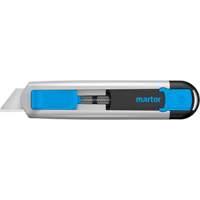 Couteau de s&eacute;curit&eacute; r&eacute;tractable Secubase 525 avec lame &agrave; pointe &eacute;mouss&eacute;e, 18 mm, Prise en Aluminium Distribution Élite MP