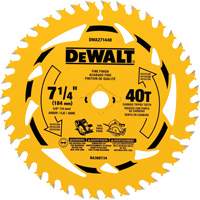 Circular Saw Blade, 7-1/4", 40 Teeth, Wood Use Distribution Élite MP