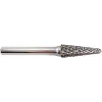 Fraise en carbure conique &agrave; coupe agressive, 3/8" dia., 1/4" Tige, 1-1/16" Prof. de la coupe Distribution Élite MP