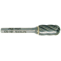 C5-NF JET-KUT&reg; Ball Nose Shape Bur for Aluminum/Non-ferrous Materials, 1/2" Dia. Distribution Élite MP