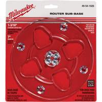 Embase transparente avec un diam&egrave;tre de 7" et un orifice central de 1-3/16" Distribution Élite MP